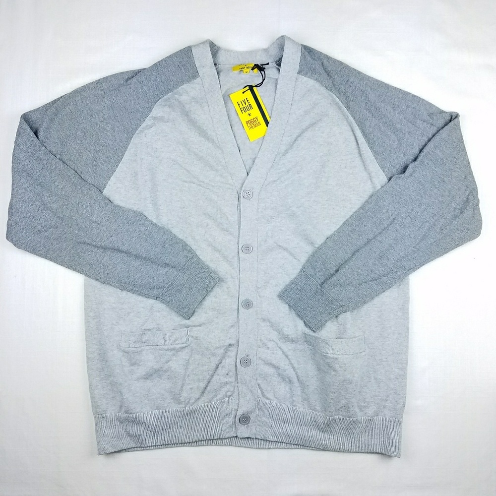 Five Four Poggy the Man gray cardigan XL